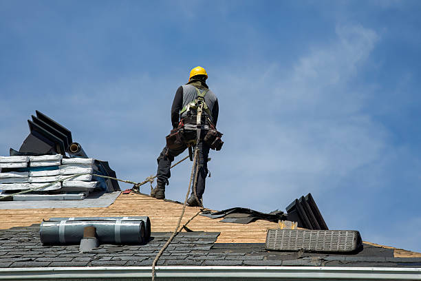 Professional Roof Replacement technician working in Edgeley, ND